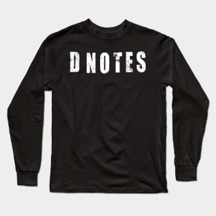 D Notes white Long Sleeve T-Shirt